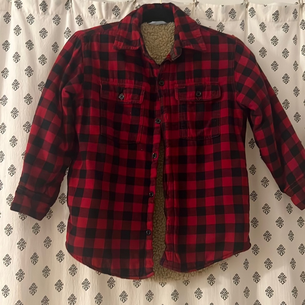 Gap Kids Lined Buffalo Plaid Jacket. Size Small (6-7)